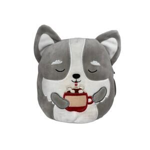 Squishmallow Casmir 8” Husky Puppy Dog Latte Hot Cocoa Mug with‎ Tag!